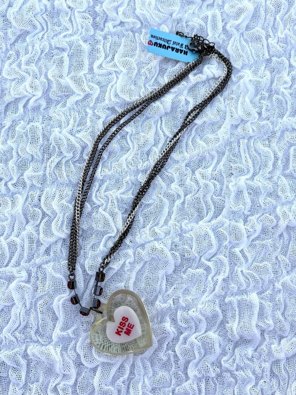 Gwen Stefani Harajuku Lovers NWT Vintage Y2K Kiss Me Necklace